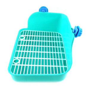 Portable Pet Dog Cat Toilet Tray with Column Urinal Bowl Pee Training Toilet Pet Litter Training Tray Pet Cat Rabbit Pee Toilet