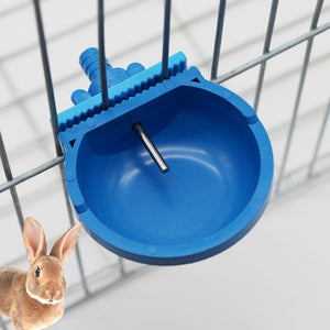 1 Pc Plastic and Stainless Steel Hamster Rabbit Drinking Bowl Hanging Cage on The Water Outlet with Tee Pipe Fox Drinking Trough