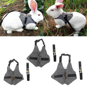 Multipurpose Rabbit Harness Small Pet Leash Chinchillas Guinea Pig Vest Clothes