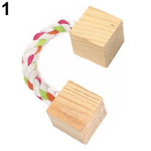 Wood Mini Exercise Chew Teeth Care Molar Hamster Chewing  Toy Pet Products for Rabbit Chinchilla Hamster