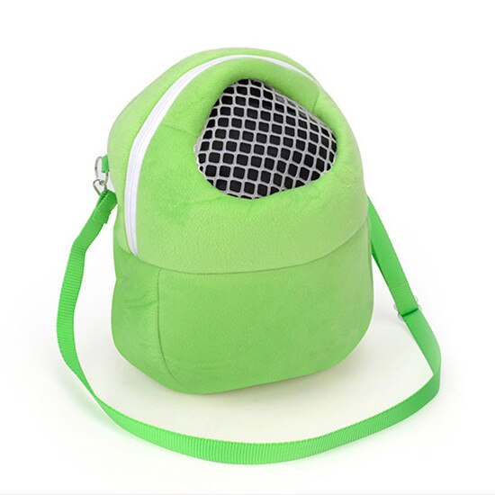 Small Pet Carrier Rabbit Cage Hamster Chinchilla Travel Warm Bags Guinea Pig Carry Pouch Bag Breathable Pet Cage Rat Leash